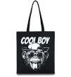 Эко-сумка Cool boy monkey Черный фото