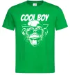 Мужская футболка Cool boy monkey Зеленый фото