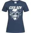 Женская футболка Cool boy monkey Темно-синий фото