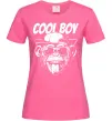Женская футболка Cool boy monkey Ярко-розовый фото