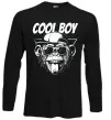 Лонгслив Cool boy monkey Черный фото