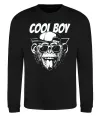 Світшот Cool boy monkey Чорний фото