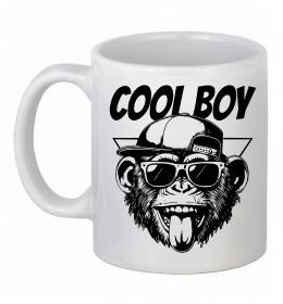Чашка керамическая Cool boy monkey