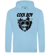 Мужская толстовка (худи) Cool boy monkey Голубой фото