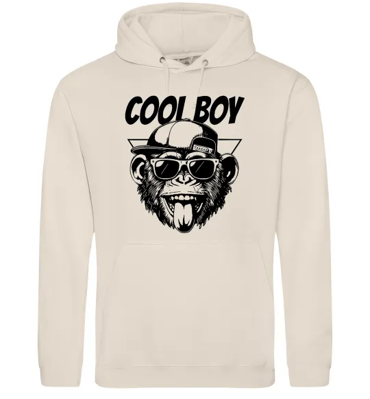 Мужская толстовка (худи) Cool boy monkey Таш фото