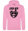 Женская толстовка (худи) Cool boy monkey Розовый фото