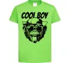 Детская футболка Cool boy monkey Лаймовый фото