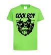 Детская футболка Cool boy monkey Лаймовый фото