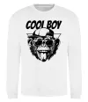 Світшот Cool boy monkey Білий фото