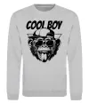 Світшот Cool boy monkey Сірий меланж фото