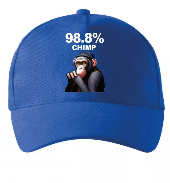 Кепка 98,8% chimp Ярко-синий фото