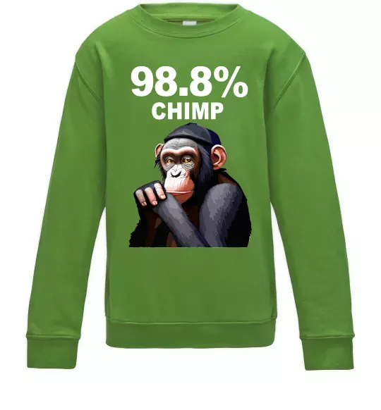 Детский Свитшот 98,8% chimp Лаймовый фото