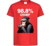 Детская футболка 98,8% chimp Красный фото
