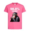 Дитяча футболка 98,8% chimp Яскраво-рожевий фото