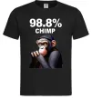 Мужская футболка 98,8% chimp Черный фото