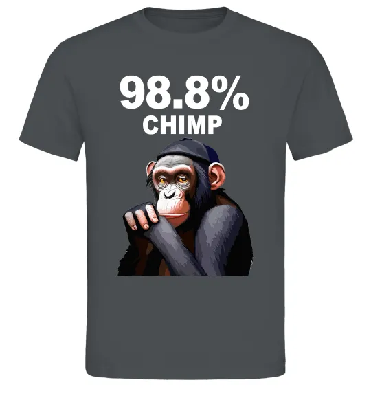 Мужская футболка 98,8% chimp Графит фото