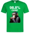 Мужская футболка 98,8% chimp Зеленый фото