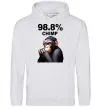 Чоловіча толстовка (худі) 98,8% chimp Сірий меланж фото