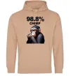 Чоловіча толстовка (худі) 98,8% chimp Пісочний фото