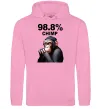 Женская толстовка (худи) 98,8% chimp Розовый фото