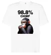 Футболка Оверсайз 98,8% chimp Белый фото