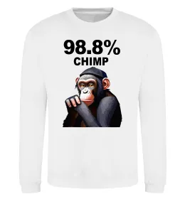 Свитшот 98,8% chimp Белый фото