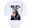 Дитячий бодік 98,8% chimp Білий фото