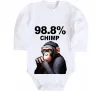 Детский боди 98,8% chimp Белый фото