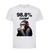 Дитяча футболка 98,8% chimp Білий фото