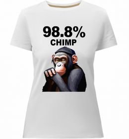 Женская премиум футболка 98,8% chimp