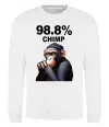 Свитшот 98,8% chimp Белый Свитшот 98,8% chimp Белый фото