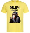 Мужская футболка 98,8% chimp Лимонный фото