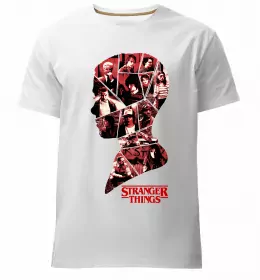 Мужская премиум футболка Stranger things ABCD Черный фото