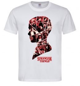 Чоловіча футболка Силует колаж stranger things
