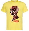 Мужская футболка Силует колаж stranger things Лимонный фото