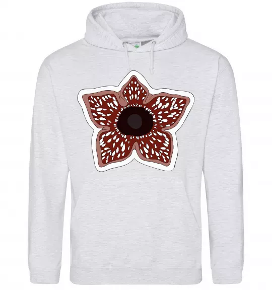 Женская толстовка (худи) Деморгон Серый меланж фото