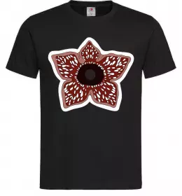 Мужская футболка Stranger things ABCD Черный фото