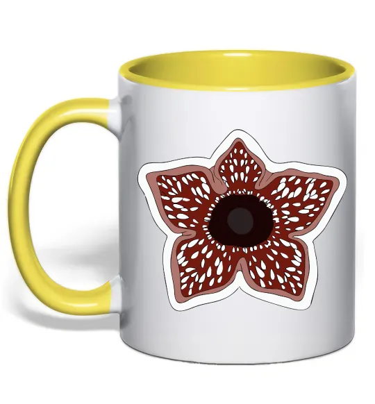 Чашка с цветной ручкой Деморгон Лимонный фото