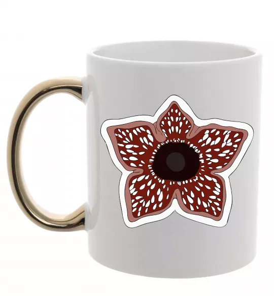 Чашка с цветной ручкой Деморгон Золото фото