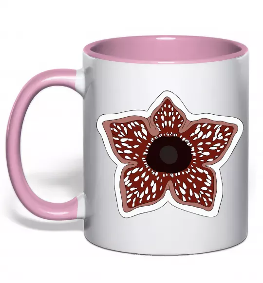 Чашка с цветной ручкой Деморгон Нежно розовый фото