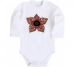 Детский боди Stranger things ABCD Белый фото