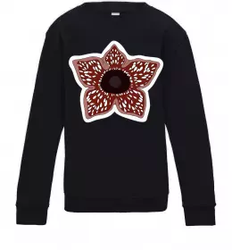 Детский Свитшот Stranger things ABCD Черный фото