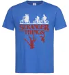 Мужская футболка Stranger things Ярко-синий фото