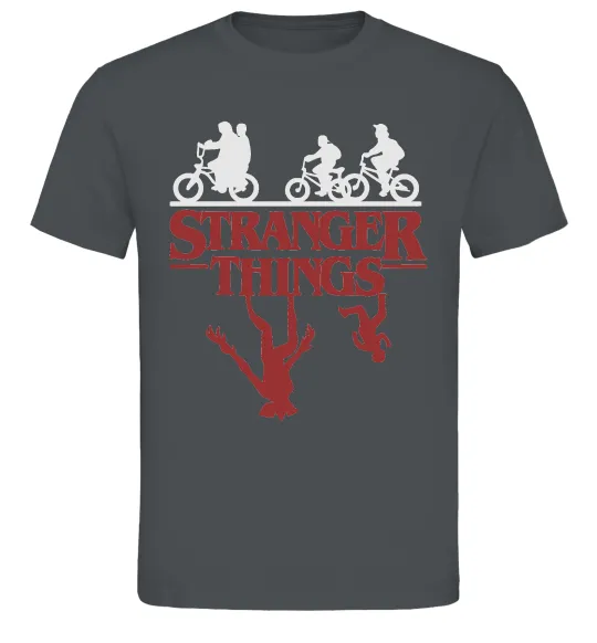 Мужская футболка Stranger things Графит фото