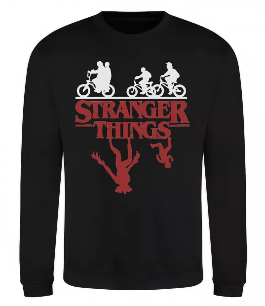 Свитшот Stranger things Черный фото