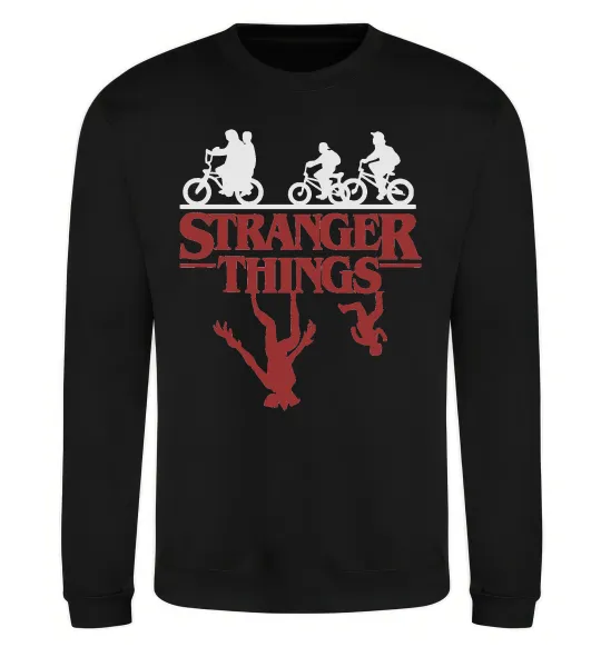 Свитшот Stranger things Черный фото