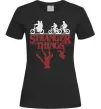 Женская футболка Stranger things Черный фото