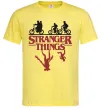 Мужская футболка Stranger things Лимонный фото