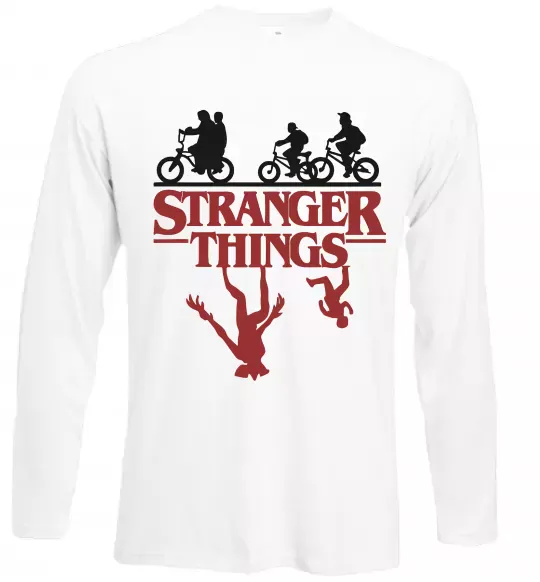 Лонгслив Stranger things Белый фото