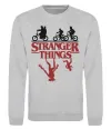 Свитшот Stranger things Серый меланж фото